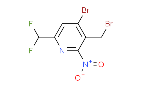 4-Bromo-3-(bromomethyl)-6-(difluoromethyl)-2-nitropyridine