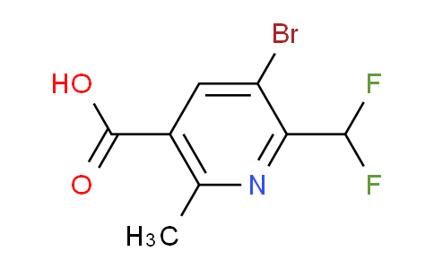 AM124045 | 1805239-88-6 | 3-Bromo-2-(difluoromethyl)-6-methylpyridine-5-carboxylic acid