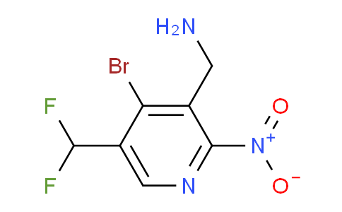 AM124055 | 1806869-72-6 | 3-(Aminomethyl)-4-bromo-5-(difluoromethyl)-2-nitropyridine
