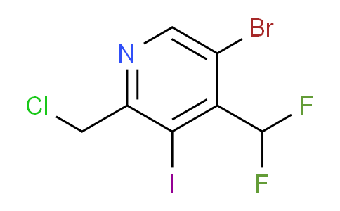 AM124059 | 1805167-79-6 | 5-Bromo-2-(chloromethyl)-4-(difluoromethyl)-3-iodopyridine