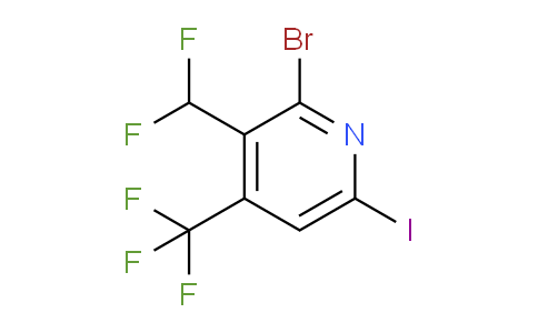 2-Bromo-3-(difluoromethyl)-6-iodo-4-(trifluoromethyl)pyridine