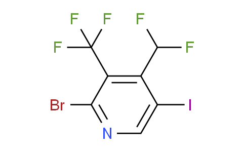 2-Bromo-4-(difluoromethyl)-5-iodo-3-(trifluoromethyl)pyridine