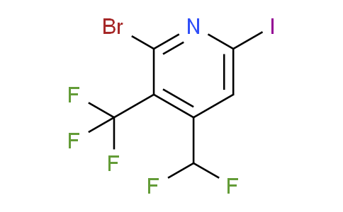 2-Bromo-4-(difluoromethyl)-6-iodo-3-(trifluoromethyl)pyridine