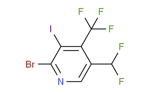 2-Bromo-5-(difluoromethyl)-3-iodo-4-(trifluoromethyl)pyridine