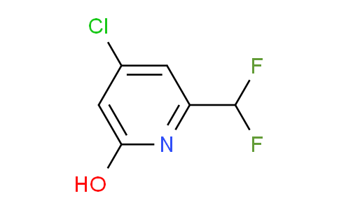 4-Chloro-2-(difluoromethyl)-6-hydroxypyridine