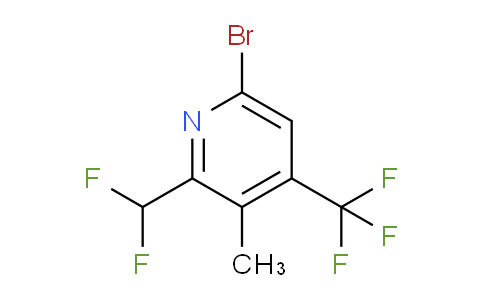 AM124092 | 1804463-92-0 | 6-Bromo-2-(difluoromethyl)-3-methyl-4-(trifluoromethyl)pyridine