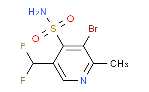 3-Bromo-5-(difluoromethyl)-2-methylpyridine-4-sulfonamide