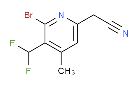 2-Bromo-3-(difluoromethyl)-4-methylpyridine-6-acetonitrile