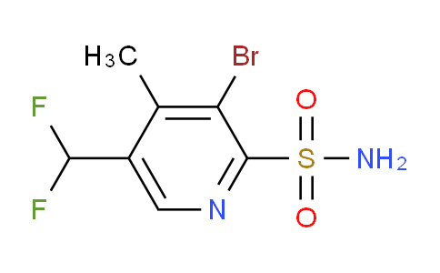 3-Bromo-5-(difluoromethyl)-4-methylpyridine-2-sulfonamide