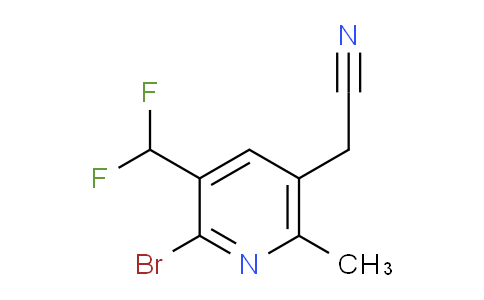 2-Bromo-3-(difluoromethyl)-6-methylpyridine-5-acetonitrile