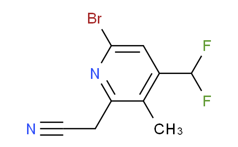6-Bromo-4-(difluoromethyl)-3-methylpyridine-2-acetonitrile