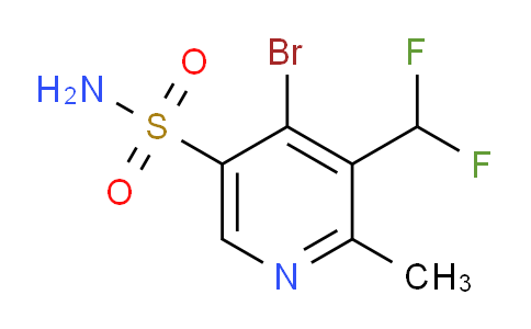 AM124134 | 1805250-55-8 | 4-Bromo-3-(difluoromethyl)-2-methylpyridine-5-sulfonamide