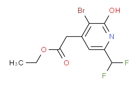 AM124137 | 1806911-66-9 | Ethyl 3-bromo-6-(difluoromethyl)-2-hydroxypyridine-4-acetate