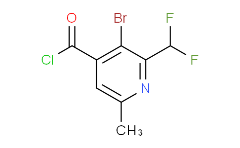 AM124180 | 1805244-43-2 | 3-Bromo-2-(difluoromethyl)-6-methylpyridine-4-carbonyl chloride