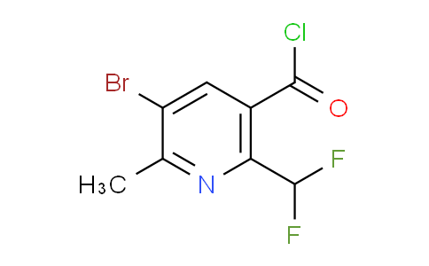 AM124186 | 1805356-22-2 | 3-Bromo-6-(difluoromethyl)-2-methylpyridine-5-carbonyl chloride