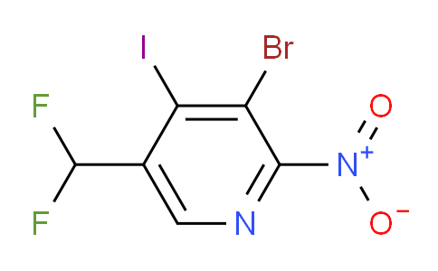 AM124204 | 1806905-29-2 | 3-Bromo-5-(difluoromethyl)-4-iodo-2-nitropyridine
