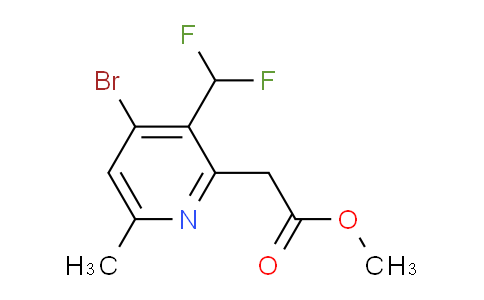 AM124250 | 1806855-91-3 | Methyl 4-bromo-3-(difluoromethyl)-6-methylpyridine-2-acetate
