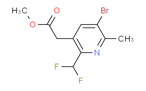 AM124254 | 1806855-99-1 | Methyl 3-bromo-6-(difluoromethyl)-2-methylpyridine-5-acetate