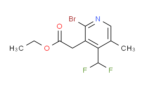 AM124264 | 1805342-72-6 | Ethyl 2-bromo-4-(difluoromethyl)-5-methylpyridine-3-acetate