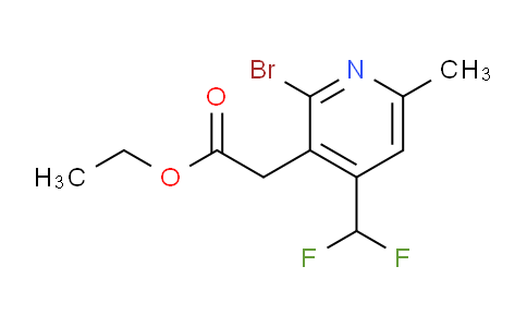 AM124267 | 1805937-84-1 | Ethyl 2-bromo-4-(difluoromethyl)-6-methylpyridine-3-acetate