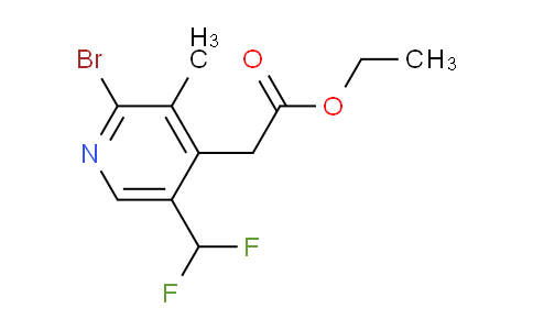 AM124268 | 1806872-15-0 | Ethyl 2-bromo-5-(difluoromethyl)-3-methylpyridine-4-acetate