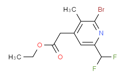 AM124276 | 1805437-29-9 | Ethyl 2-bromo-6-(difluoromethyl)-3-methylpyridine-4-acetate