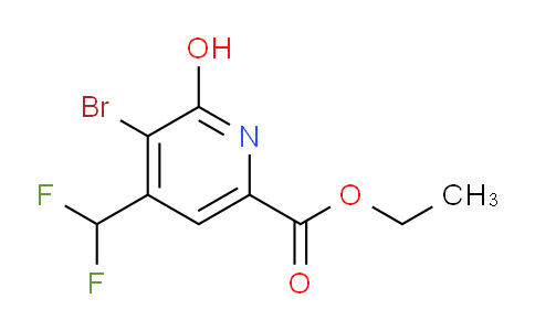 AM124279 | 1805162-74-6 | Ethyl 3-bromo-4-(difluoromethyl)-2-hydroxypyridine-6-carboxylate