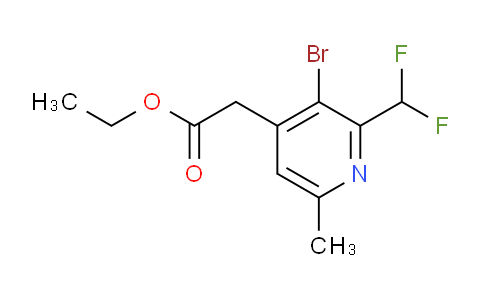 AM124284 | 1805355-73-0 | Ethyl 3-bromo-2-(difluoromethyl)-6-methylpyridine-4-acetate