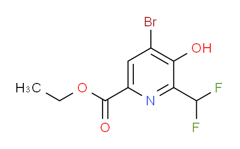 AM124288 | 1804887-21-5 | Ethyl 4-bromo-2-(difluoromethyl)-3-hydroxypyridine-6-carboxylate