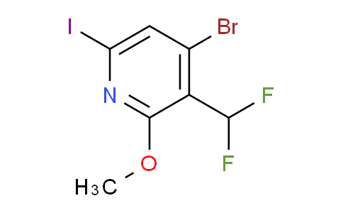 4-Bromo-3-(difluoromethyl)-6-iodo-2-methoxypyridine