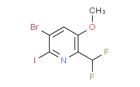 3-Bromo-6-(difluoromethyl)-2-iodo-5-methoxypyridine