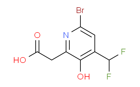 AM124318 | 1805349-13-6 | 6-Bromo-4-(difluoromethyl)-3-hydroxypyridine-2-acetic acid