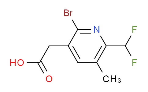2-Bromo-6-(difluoromethyl)-5-methylpyridine-3-acetic acid