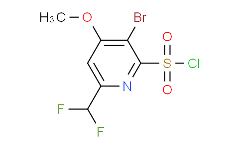 3-Bromo-6-(difluoromethyl)-4-methoxypyridine-2-sulfonyl chloride