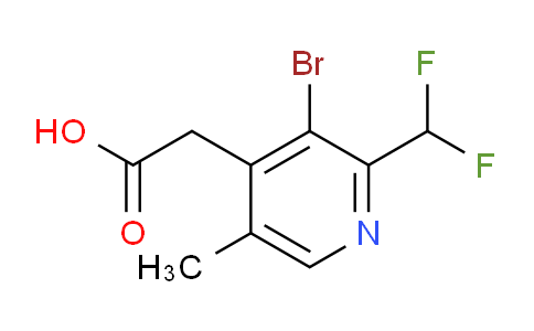 AM124326 | 1805340-45-7 | 3-Bromo-2-(difluoromethyl)-5-methylpyridine-4-acetic acid