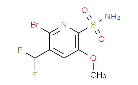 2-Bromo-3-(difluoromethyl)-5-methoxypyridine-6-sulfonamide