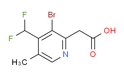 AM124331 | 1805340-54-8 | 3-Bromo-4-(difluoromethyl)-5-methylpyridine-2-acetic acid