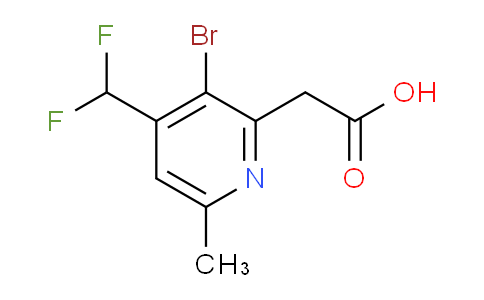 AM124333 | 1805340-58-2 | 3-Bromo-4-(difluoromethyl)-6-methylpyridine-2-acetic acid