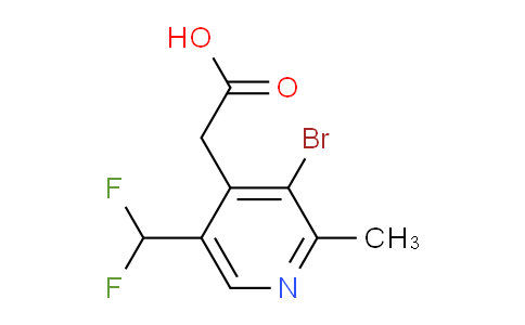 AM124335 | 1805242-17-4 | 3-Bromo-5-(difluoromethyl)-2-methylpyridine-4-acetic acid