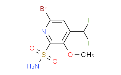 6-Bromo-4-(difluoromethyl)-3-methoxypyridine-2-sulfonamide