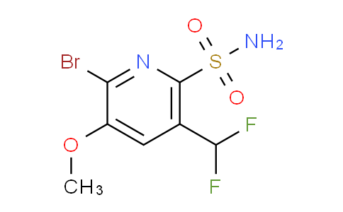 2-Bromo-5-(difluoromethyl)-3-methoxypyridine-6-sulfonamide