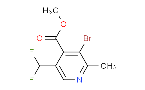 AM124363 | 1804953-59-0 | Methyl 3-bromo-5-(difluoromethyl)-2-methylpyridine-4-carboxylate