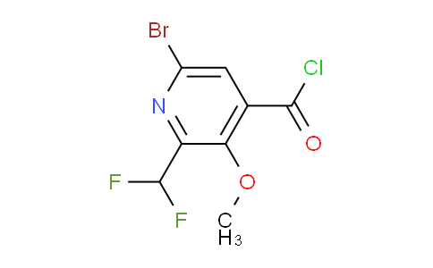 6-Bromo-2-(difluoromethyl)-3-methoxypyridine-4-carbonyl chloride