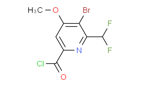 3-Bromo-2-(difluoromethyl)-4-methoxypyridine-6-carbonyl chloride