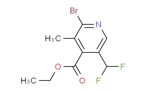AM124394 | 1805340-20-8 | Ethyl 2-bromo-5-(difluoromethyl)-3-methylpyridine-4-carboxylate