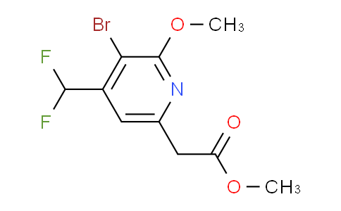 AM124401 | 1804462-97-2 | Methyl 3-bromo-4-(difluoromethyl)-2-methoxypyridine-6-acetate
