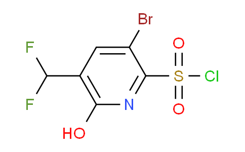 3-Bromo-5-(difluoromethyl)-6-hydroxypyridine-2-sulfonyl chloride