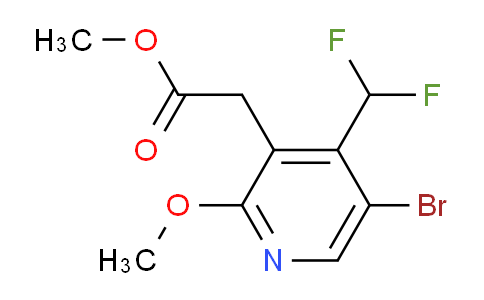 Methyl 5-bromo-4-(difluoromethyl)-2-methoxypyridine-3-acetate