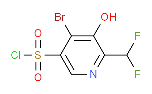 4-Bromo-2-(difluoromethyl)-3-hydroxypyridine-5-sulfonyl chloride