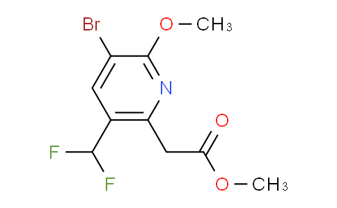 Methyl 3-bromo-5-(difluoromethyl)-2-methoxypyridine-6-acetate